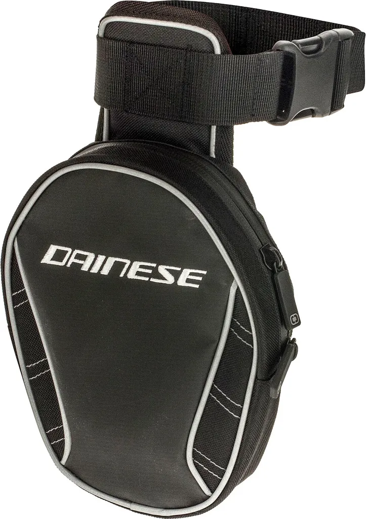 Dainese Leg-Bag Stealth Black Sacoche de Cuisse Moto Discrète et Noire