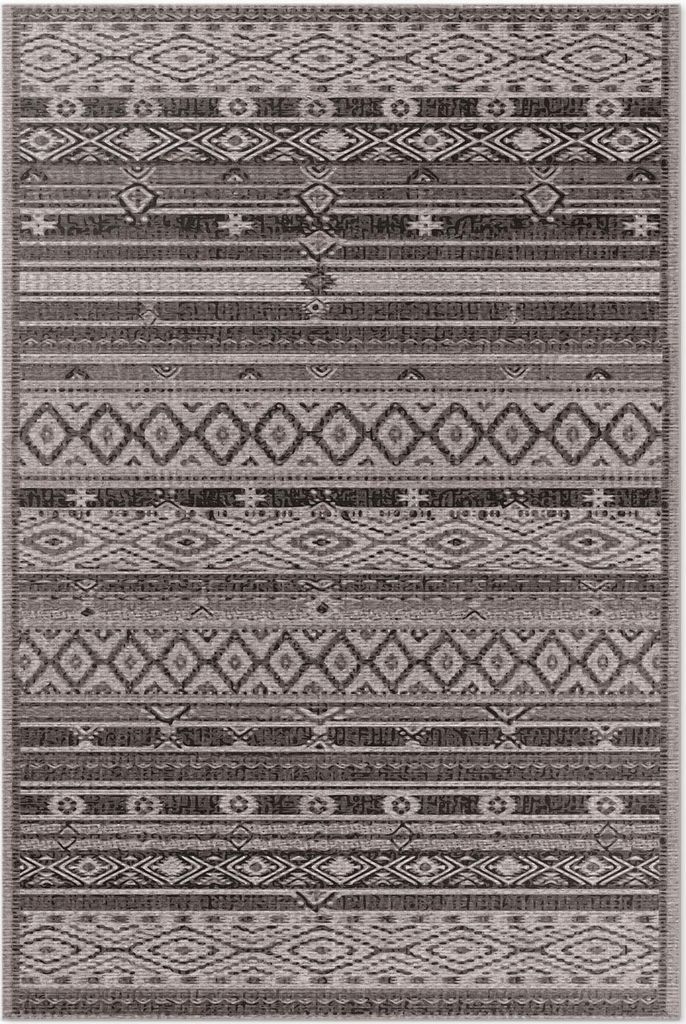 Indische Muster Nachahmung Stoff – Vinyl Fußmatte – 100x150 cm – Rutschfest, Pflegeleicht & Langlebig
