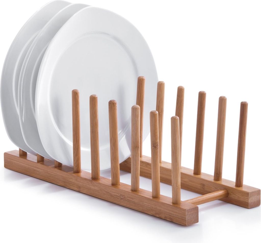 Zeller Tellerständer, Bamboo 34x12,5x12 Produktbild 