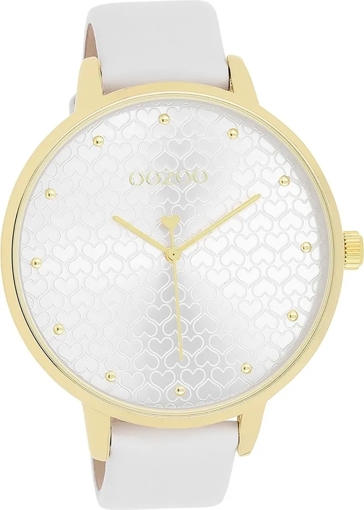 Idea Regalo Donna: Orologio Oozoo Bianco Oro C11158 - Elegante Box