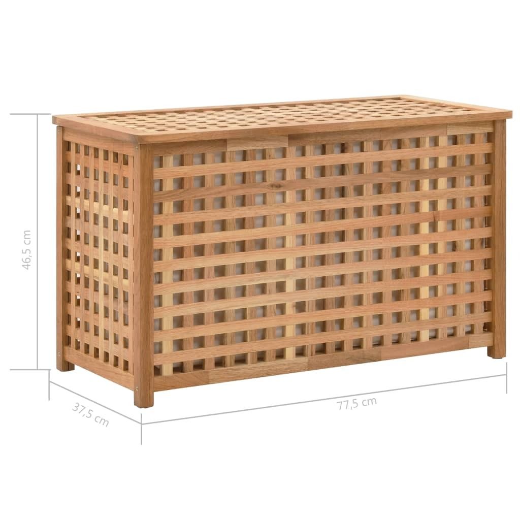 vidaXL prádelní komoda 77,5 × 37,5 × 46,5 cm ořechový masiv Obrázek produktu 2