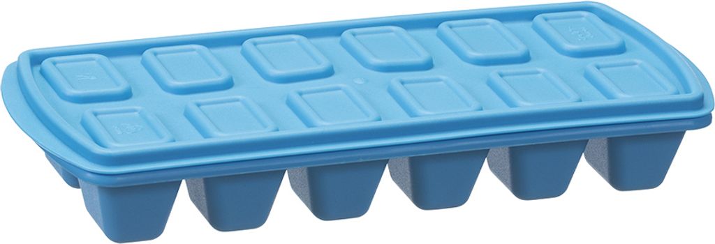 plast team18080807: IJsblokjesvorm, met deksel, blauw Productafbeelding 