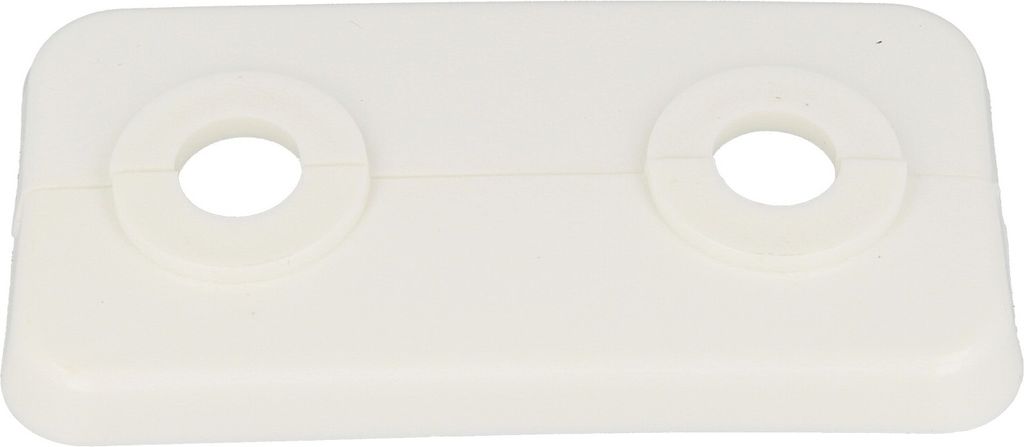 STEDO Doppel-Scharnierrosette Rohrabstand 50 mm, Loch 12 mm Produktbild 1