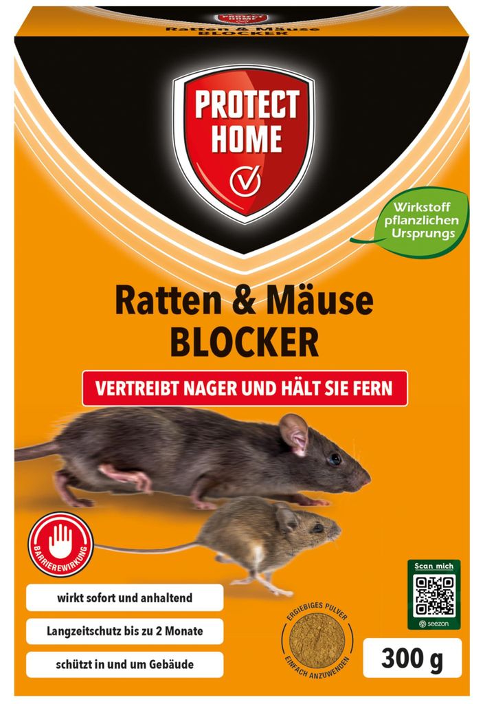 PROTECT HOME Ratten Mäuse Blocker 300g - Vertreibt Produktbild 