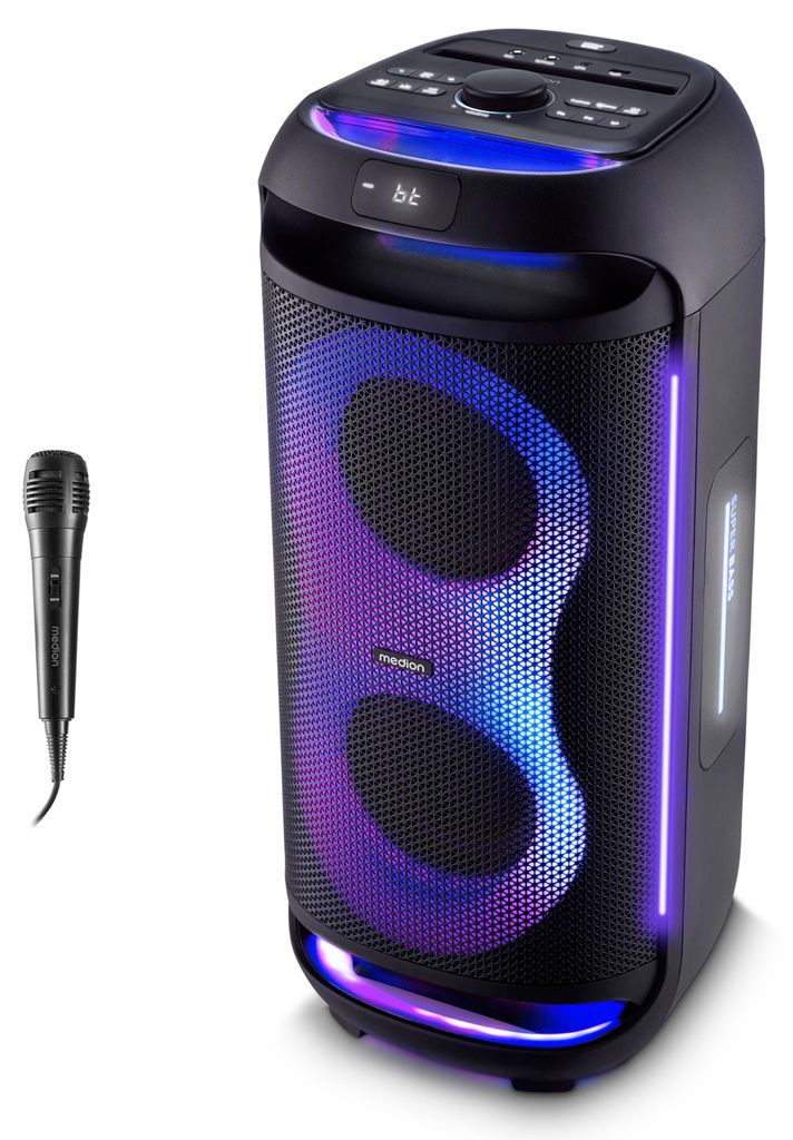 MEDION PE-2 Plus Partybox (Akku, mit Mikrofon, tragbarer Produktbild 