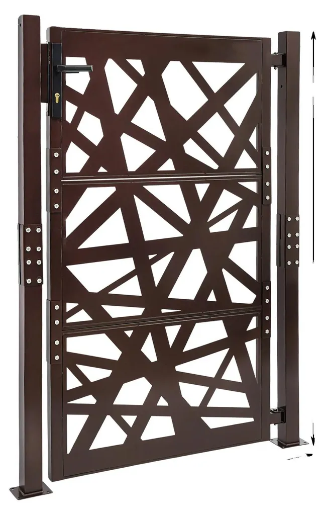 Barrière de sécurité escalier large 150 cm marron pour maison moderne