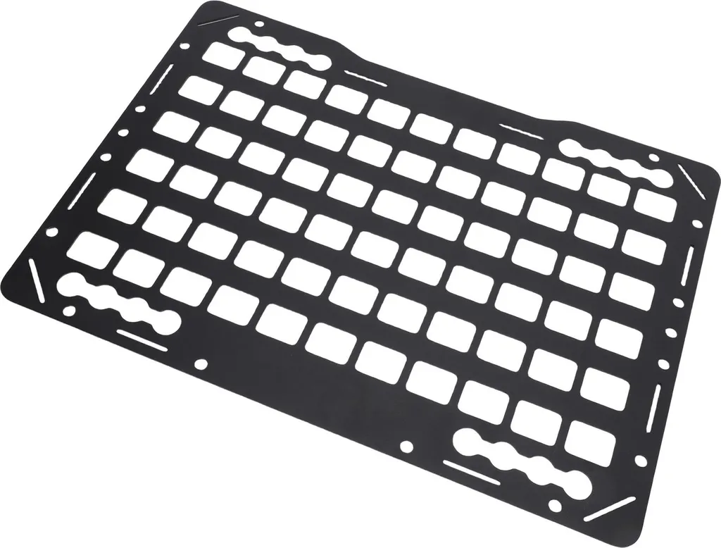 Plaque de chargement en aluminium ultra léger pour rails en L de coffre