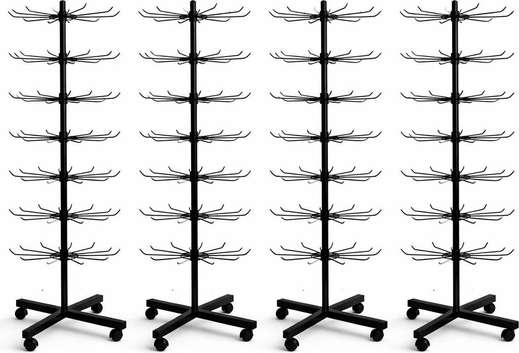 4 pièces - Présentoir rotatif hauteur 155cm | Présentoir à Image du produit 