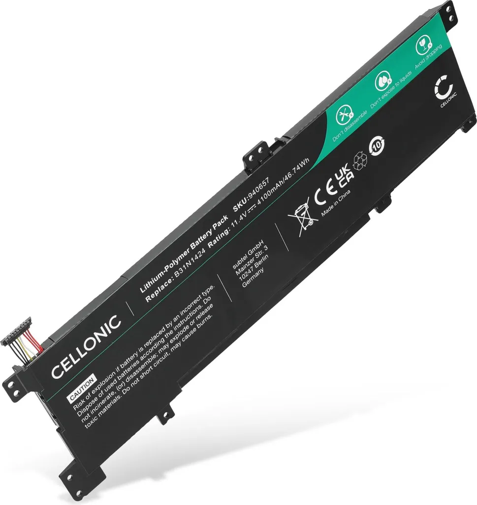 Batteria subtel B31N1424 per ASUS K401UQ K401LB 4100mAh - Risparmia