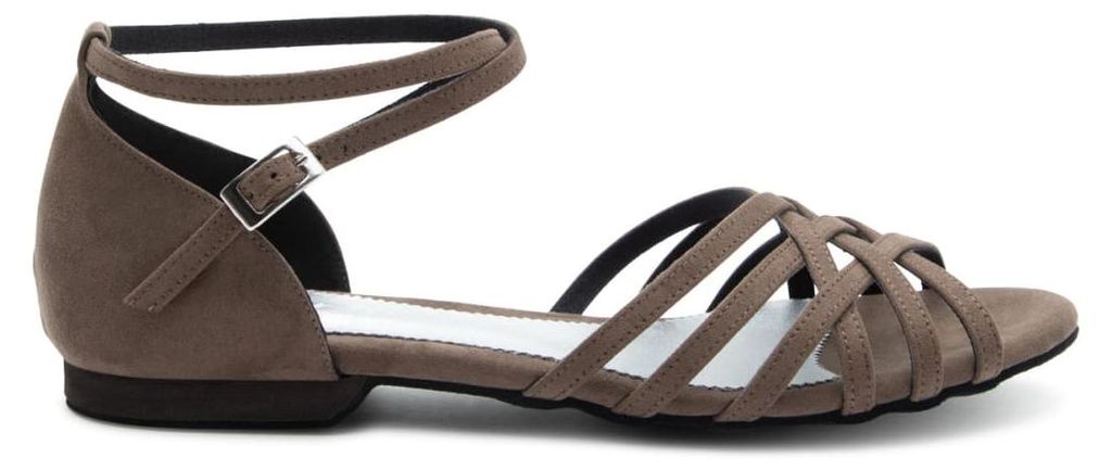 Dancing Queens Joy Tanzschuhe Mikrofaser - Absatz 1.0 cm flat & Outdoor-Sohle