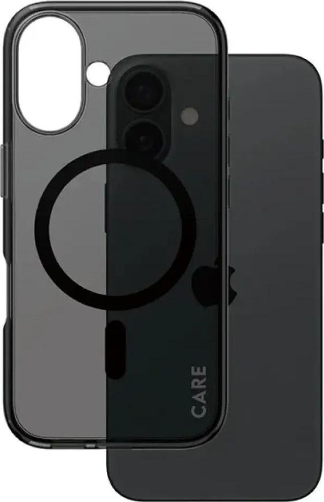 PanzerGlass CARE Flagship Smokey iPhone 16 schwarz