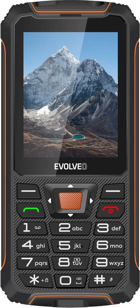 Evolveo Strongphone Z6 DualSIM Noir Orange SGP-Z6-BO Mobile Étanche