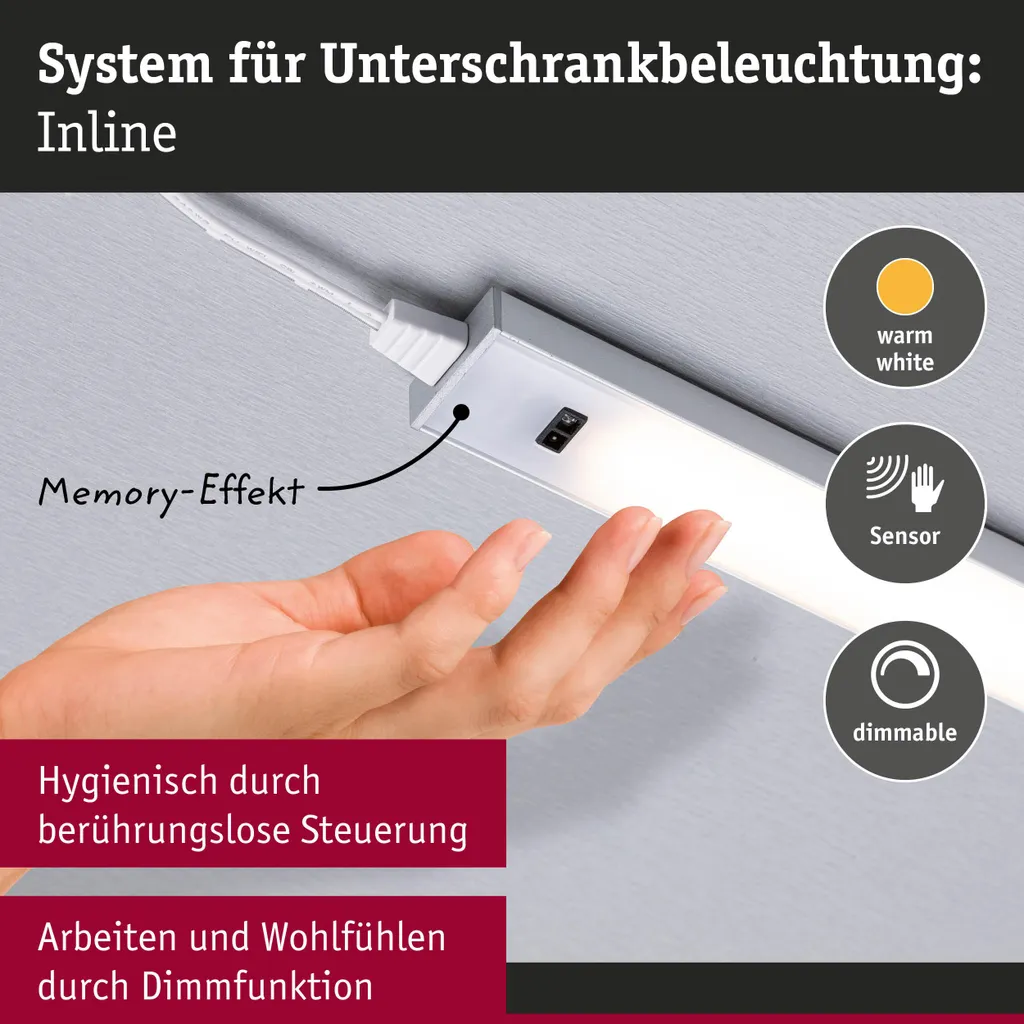 Réglette LED pour dessous de meuble de cuisine Inline Set Paulmann