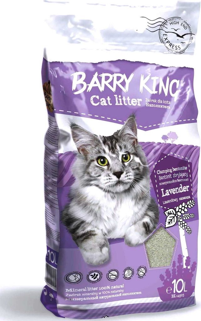 Barry King | Bentonitové stelivo pro kočky | levandule 10L Obrázek produktu 
