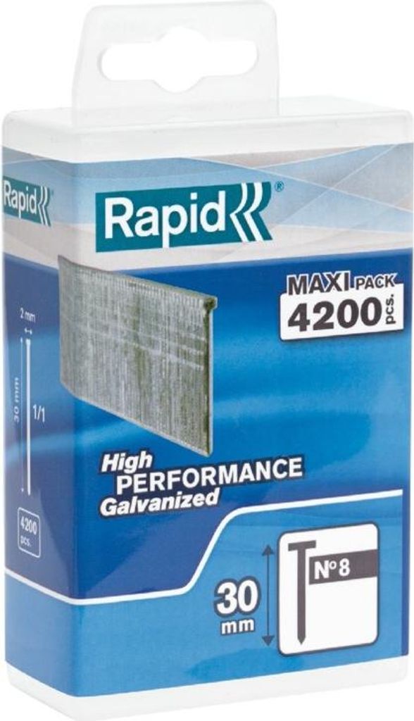 Rapid Agraf Point - No. 8 - 40 mm - 2800 points - Pack of Immagine del prodotto 