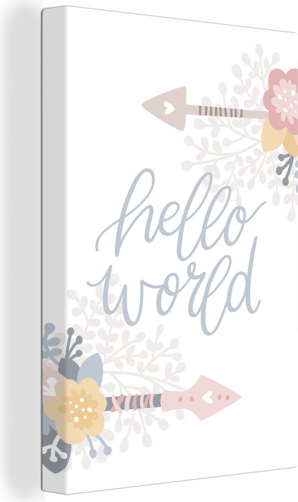 OneMillionCanvasses - Leinwandbilder - 90x140 cm, Zitat - Kinder - Jungen - Mädchen - Baby, Wandbilder Kunstdruck Wanddekoration - Wandschmucke ...