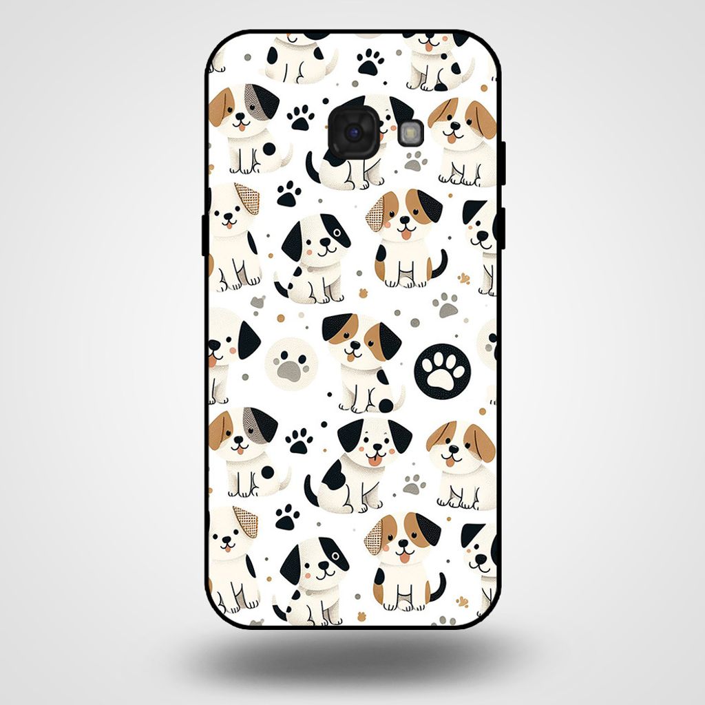 Smartphonica Handytasche für Samsung Galaxy A5 2017 mit Hundedruck - TPU zurück Abdeckung Fall Hunde Design