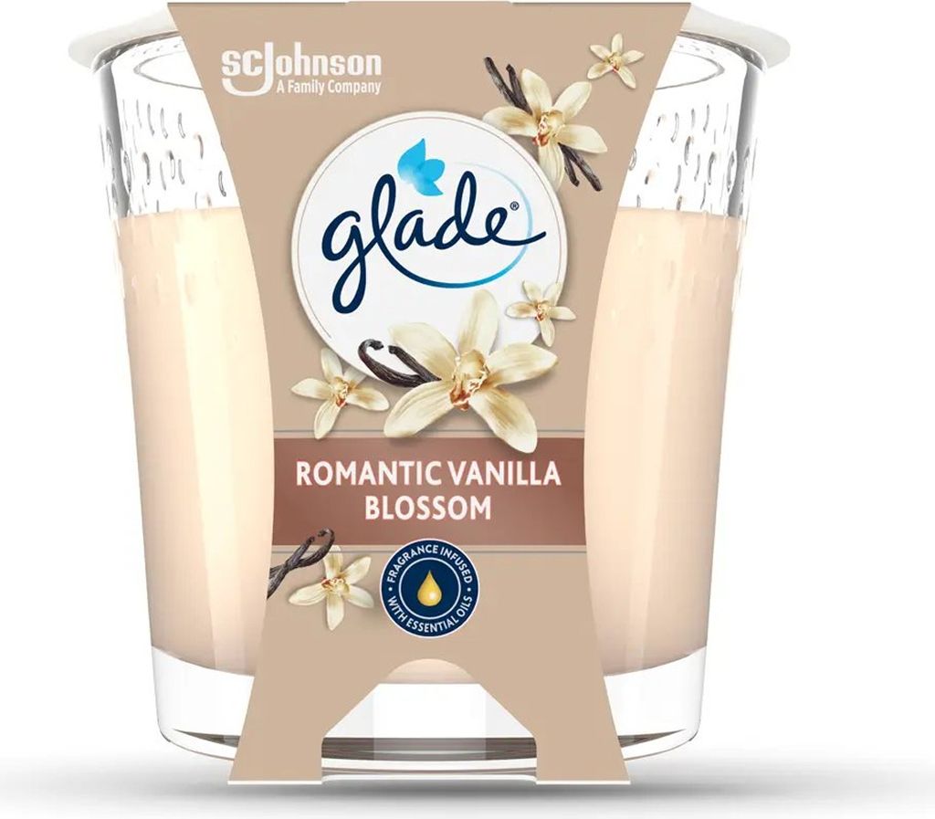 Glade Duftkerze Romantic Vanilla Blossom 112g 1 Stück