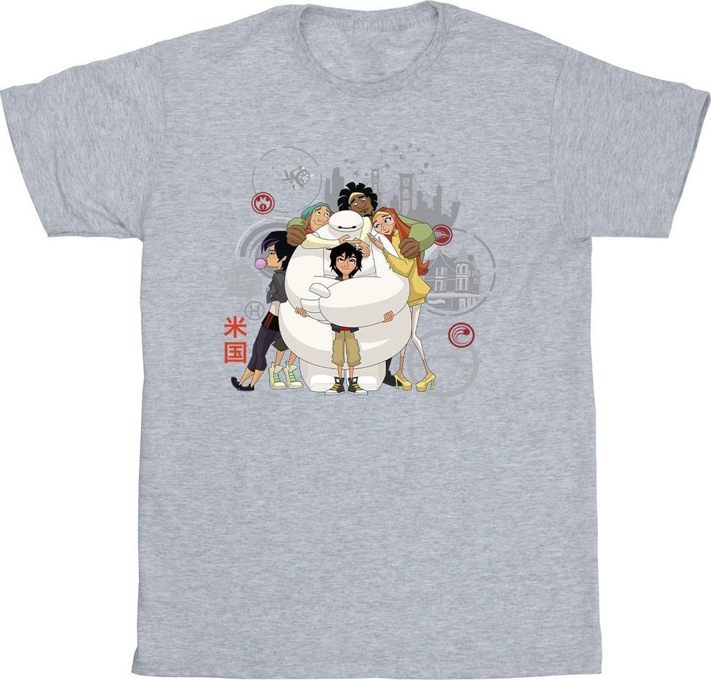 Disney - "Big Hero 6" T-Shirt für Herren BI49350 (L) (Grau)