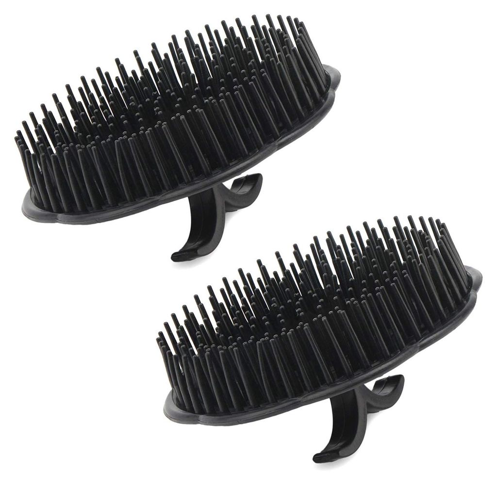 Haarmassagebürste, Kopfmassagebürste mit Shampoo-Funktion, 2-teiliges Shampoo-Massagebürsten-Set mit dekorativem Duschkamm, Kopfmassagebürste f...