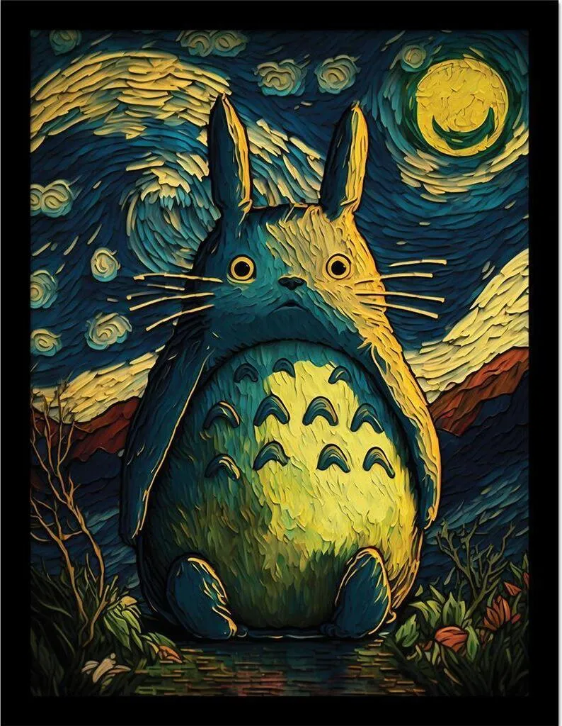Regalo Originale Totoro: Poster Ada Ingram Incorniciato 40x30cm