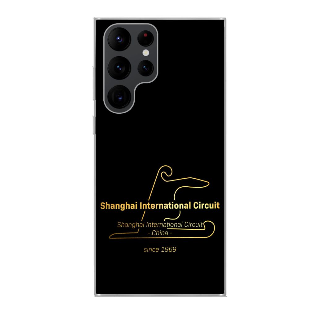 MuchoWow Handyhülle Schutzhülle Hülle für Samsung Galaxy S22 Ultra Formel 1 - China - Rennstrecke Silikon Softcase Handy Hülle - Abbildung