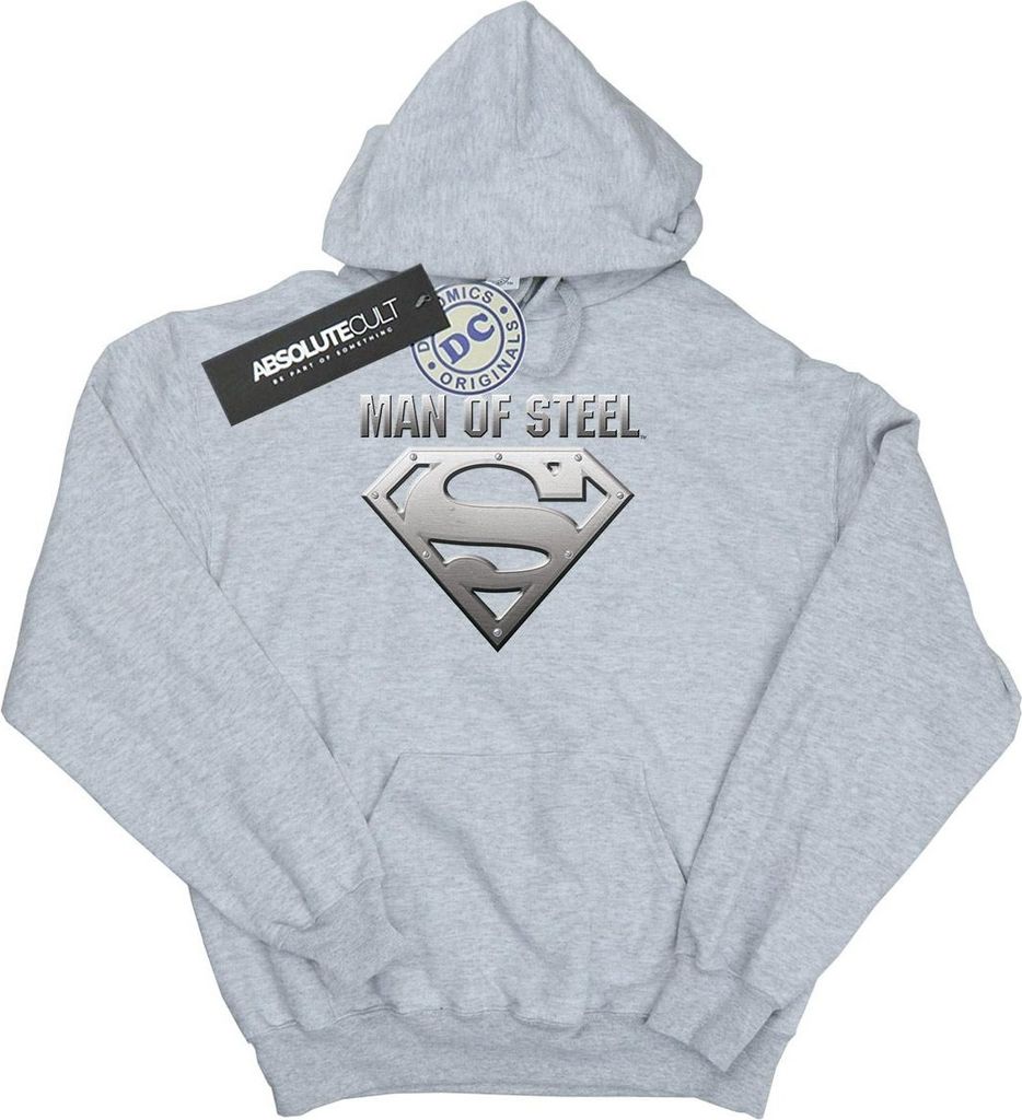 DC Comics - Kapuzenpullover für Herren BI8834 (S) (Grau) Produktbild 