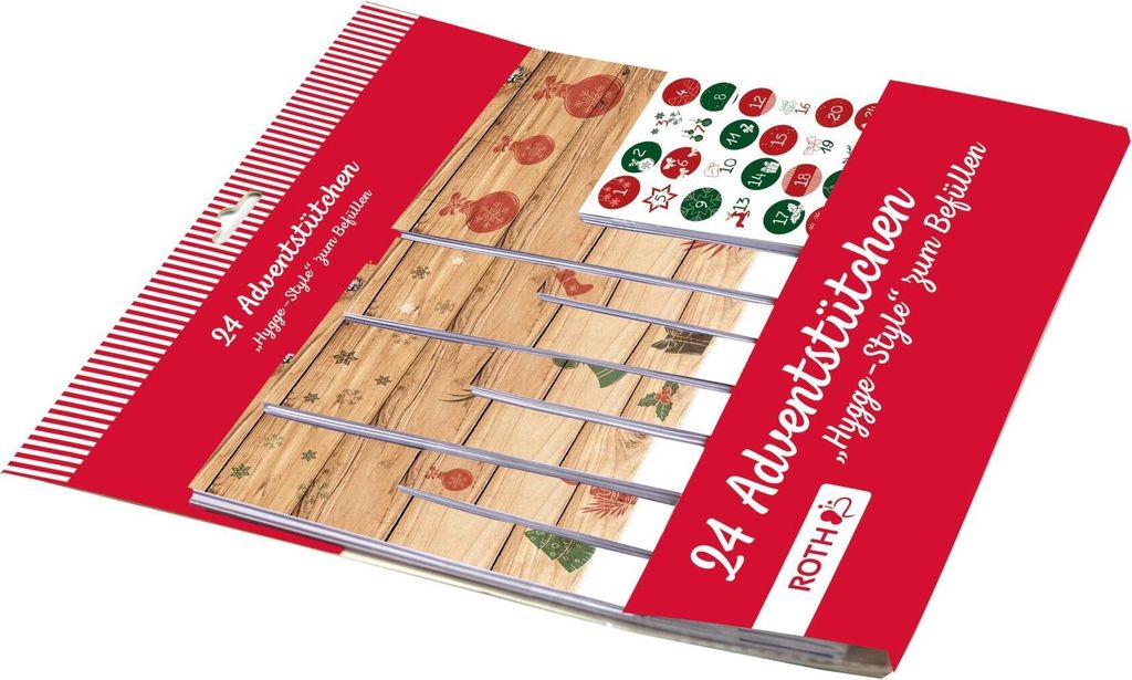 ROTH Adventskalender zum Befüllen - 24 Adventstütchen Produktbild 2