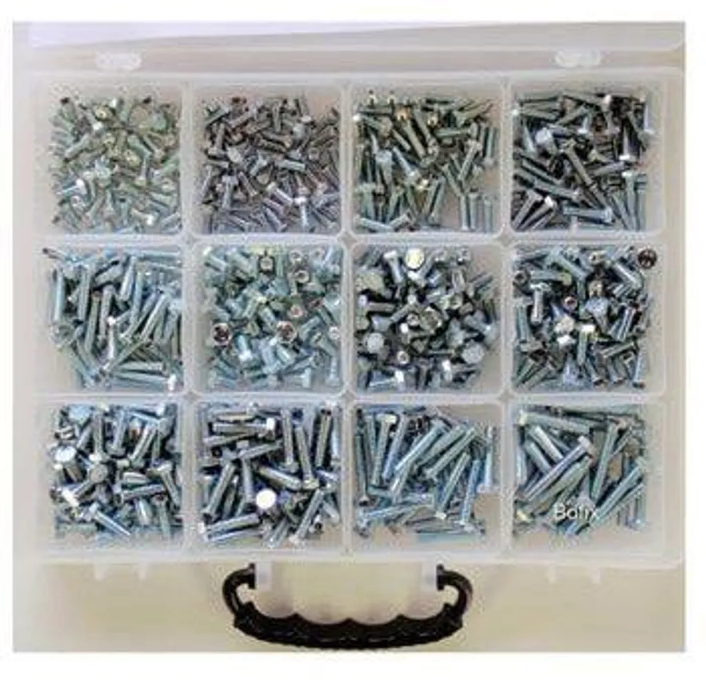 Vis Bofix Sorti M5-M6 Galvanisées : Pack de 12 Pièces Haute Résistance