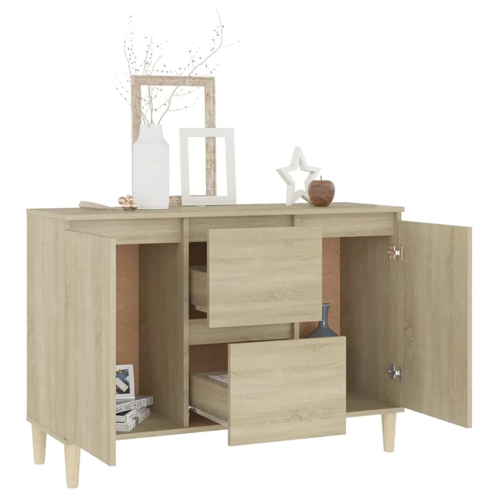 Sideboard robuste en bois composite chêne Sonoma 103,5 cm design - 4
