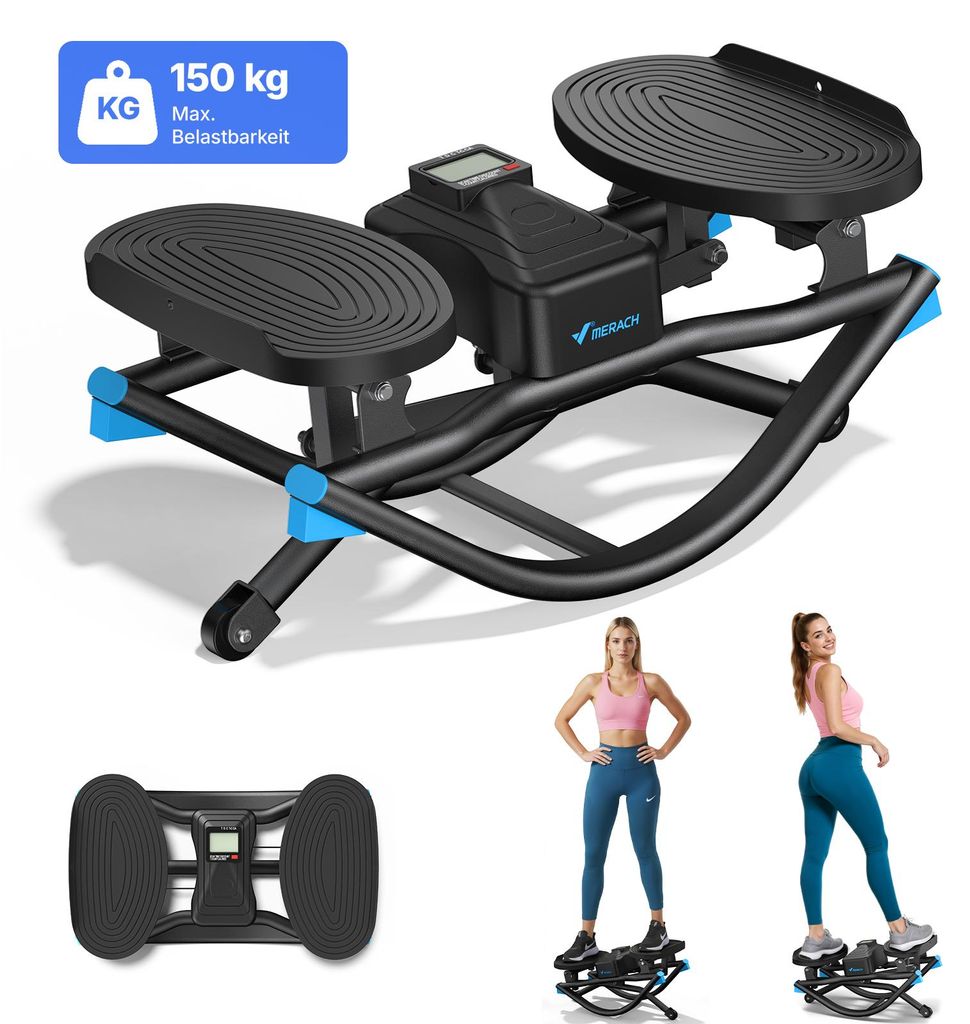 Stepper für Zuhause mit Power Ropes, 3D-Seitbewegung, Produktbild 