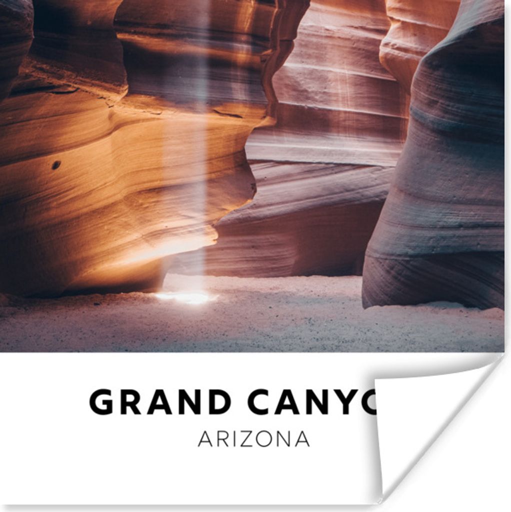 MuchoWow Poster Amerika - Arizona - Grand Canyon 50x50 cm - Wohnzimmerdekoration