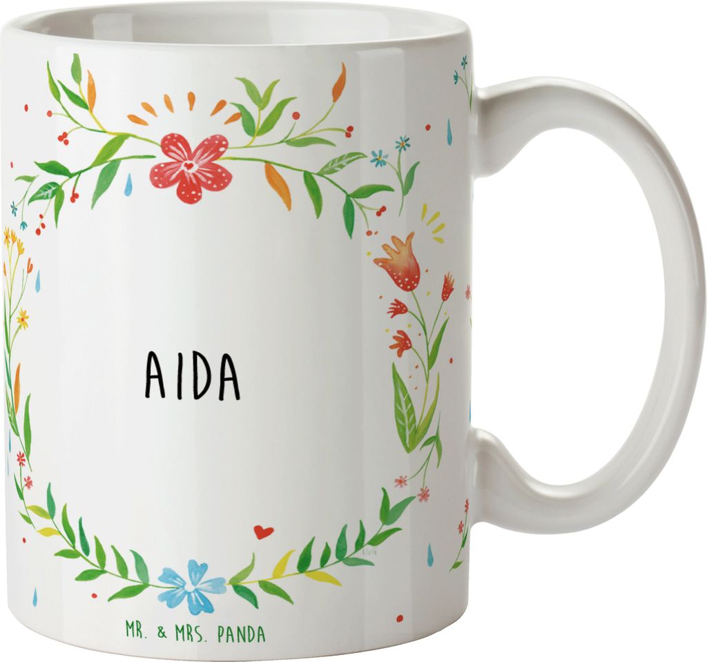 Mr. & Mrs. Panda Kaffeebecher Aida - Geschenk, schöne Produktbild 
