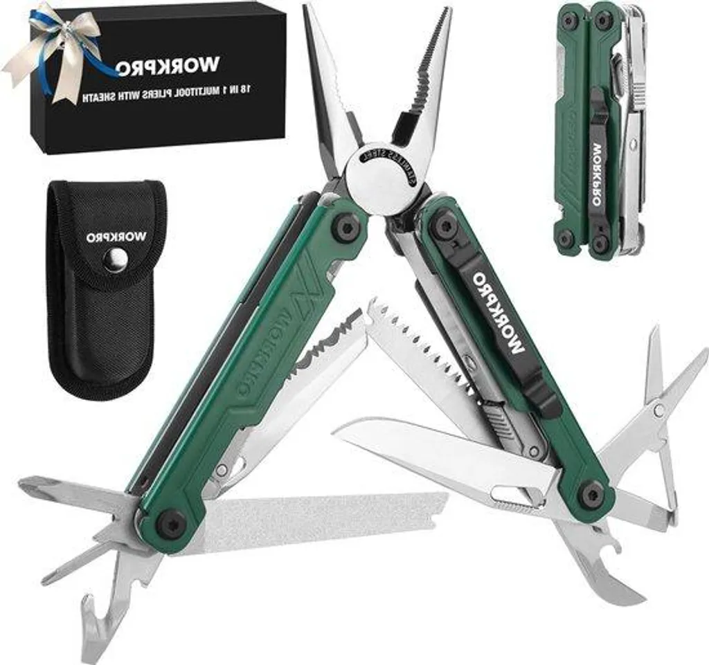 Multitool de Camping Pliable 18 Fonctions avec Ciseaux et Décapsuleur - 2