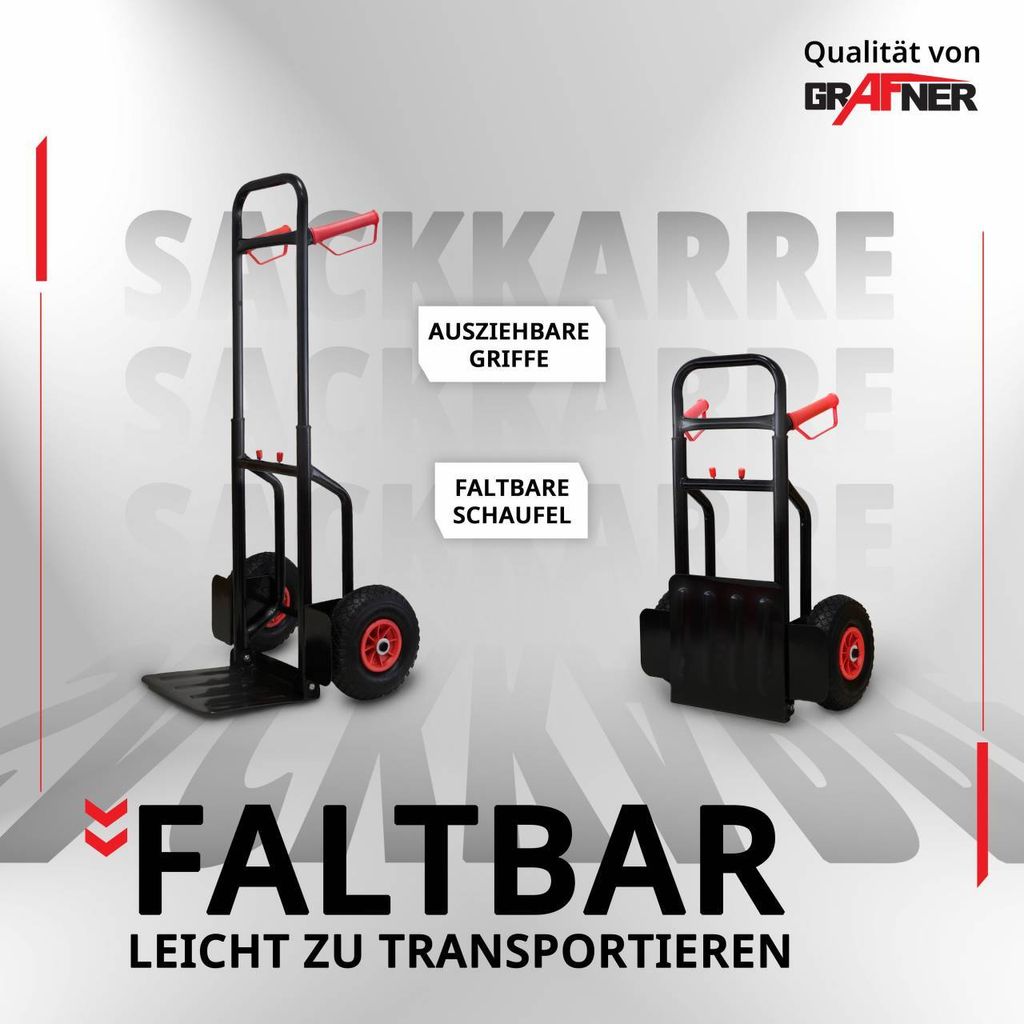 Grafner Sackkarre klappbar und ausziehbar, Belastbarkeit Produktbild 4