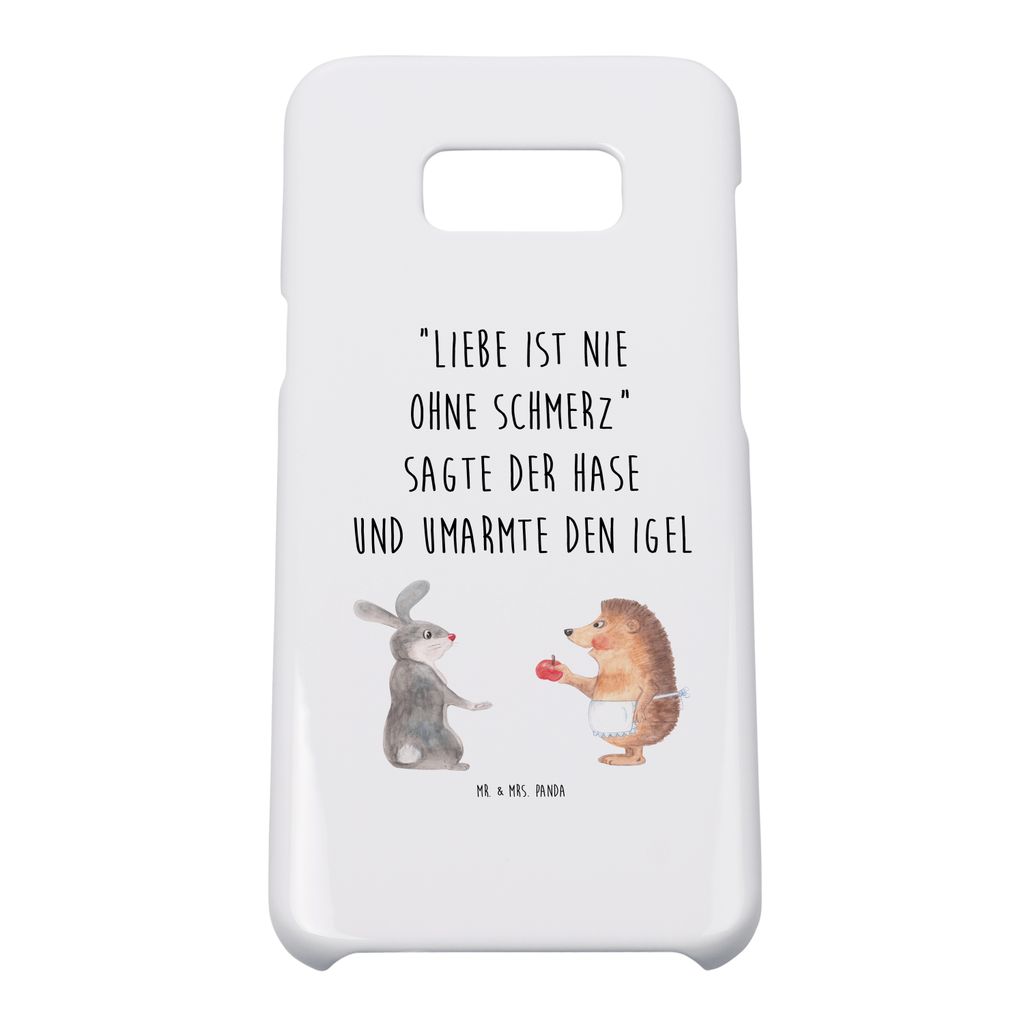 Mr. & Mrs. Panda Samsung Galaxy S8 plus Handyhülle Hase Igel - Weiß - Geschenk, Trennungsschmerz, Herzschmerz, Trösten, Handy, Case, Hülle, Lus...