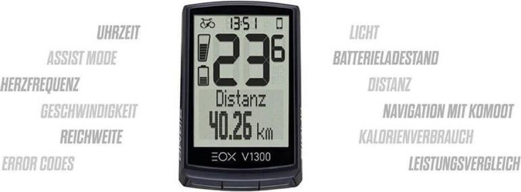 Sigma Fahrrad Computer EOX View 1300 Produktbild 