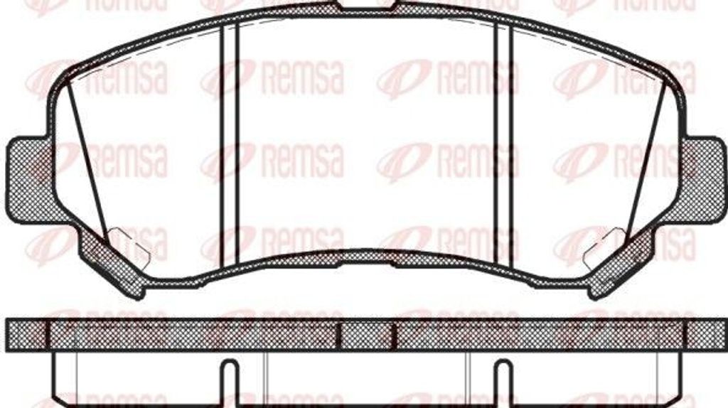 REMSA Bremsbeläge Satz Vorne Bremsklötze für RENAULT KOLEOS (HY) 1318.00