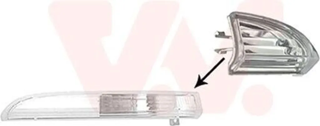 VAN WEZEL 5841974 Riflettore Economico Passat CC 357 Compatibile OE 3C8807718