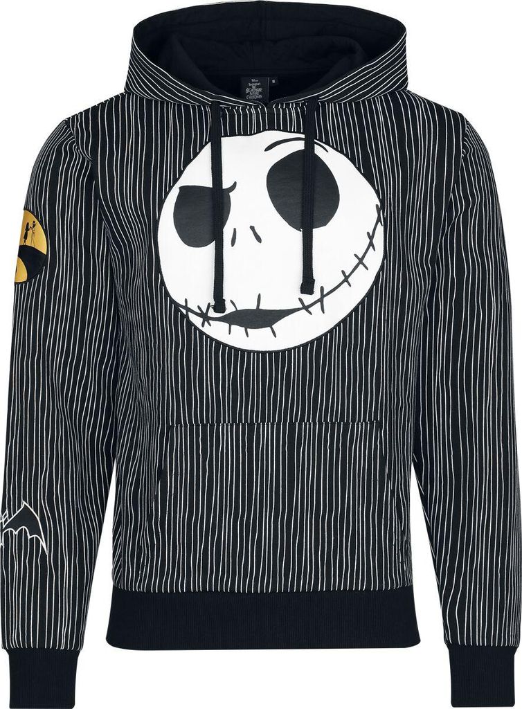 The Nightmare Before Christmas Kapuzenpullover Herren Pinstripe Jack schwarz XL