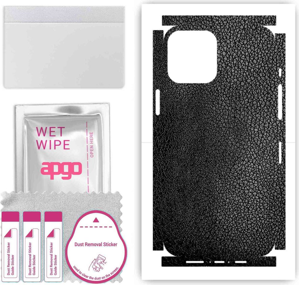 apgo Rückseite + Seiten Schutzfolie, Skin, kompatibel mit Apple iPhone 12 Pro Max, Hinten Displayschutzfolie aus Vinylfolie, kratzfest, einfache M...