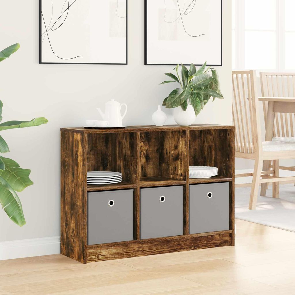 Sideboard Geräucherte Eiche 88,5 x 27,5 x 63,5 cm - Kommoden DE1556