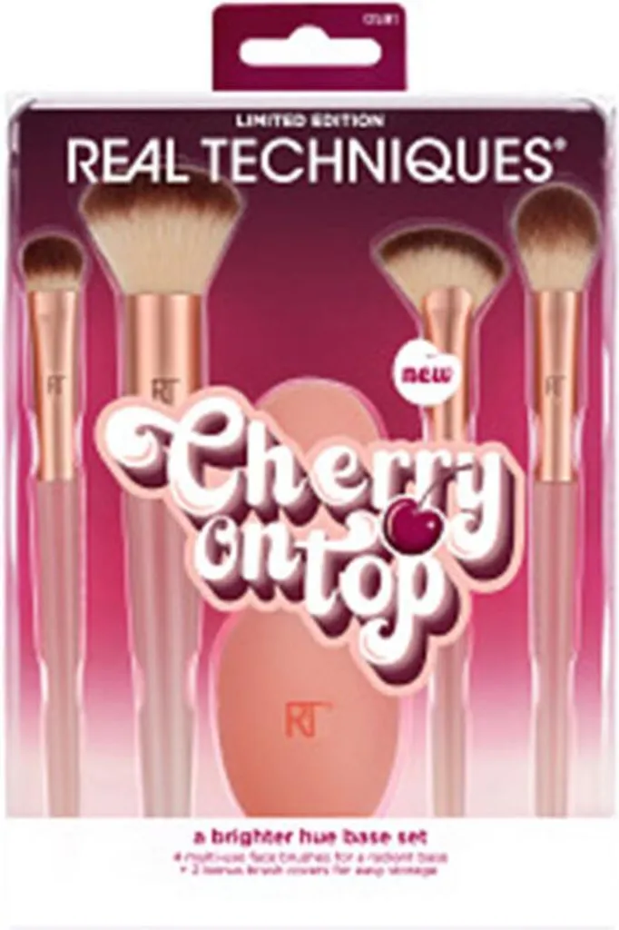 Kit Pinceaux pour Teint Lumineux Bright Hue Base Case Real Techniques