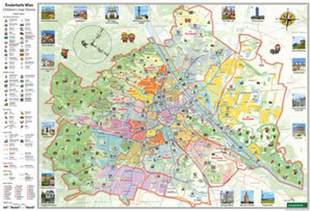Kinderkarte Wien, Poster 1:40.000, freytag & berndt