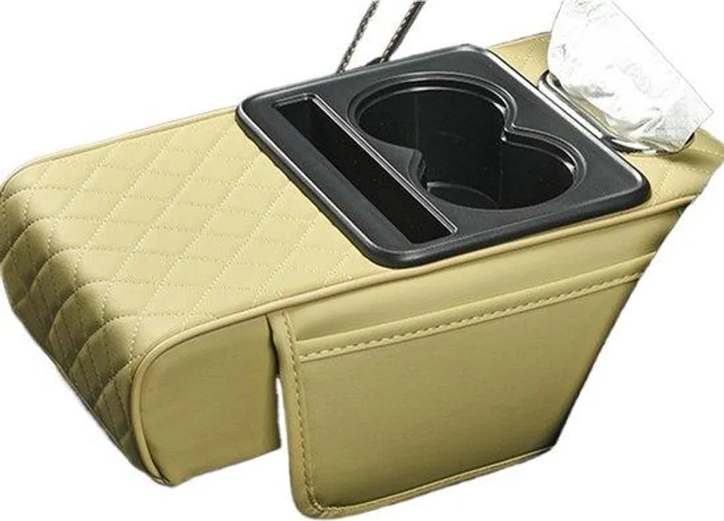 Rangement accoudoir voiture voyage - Support téléphone et accoudoir PU