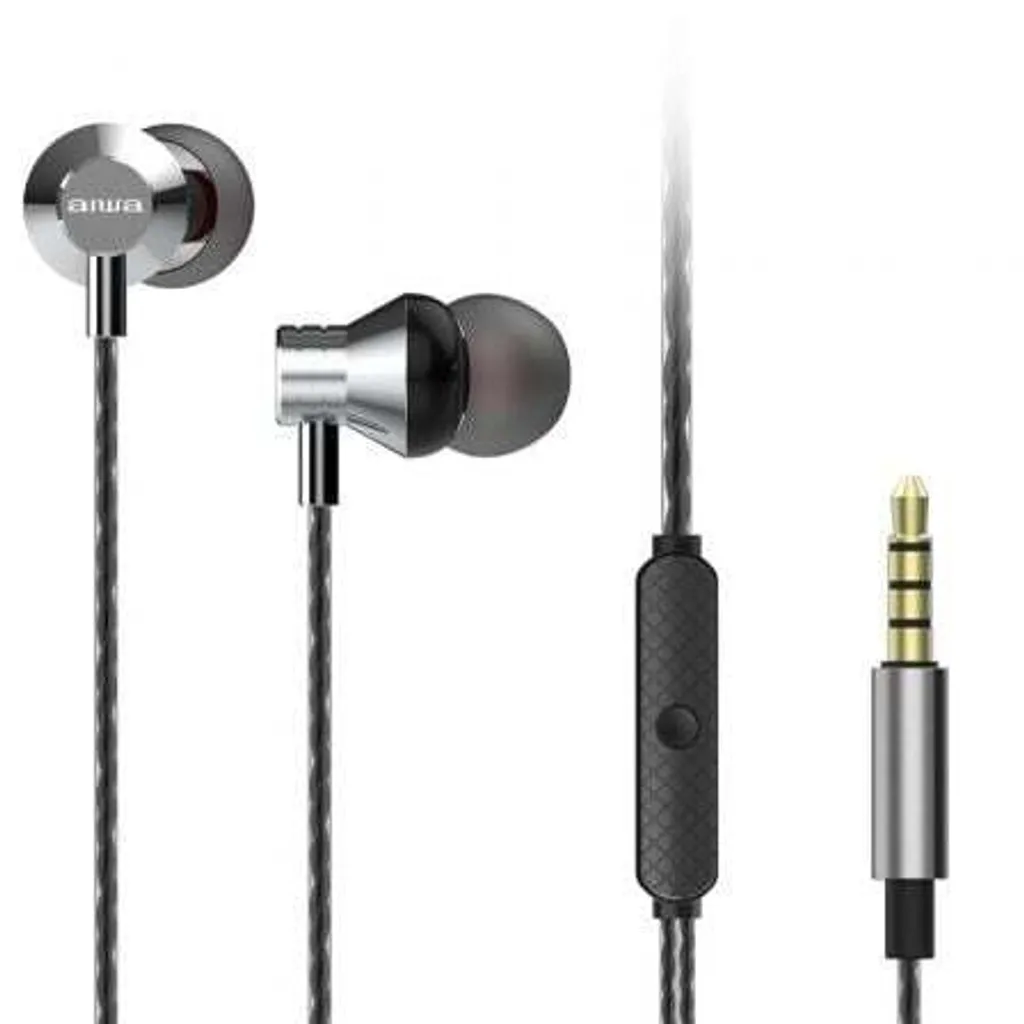 Cuffie Aiwa ESTM-50SL Argento: Auricolari In-Ear per Musica e Chiamate