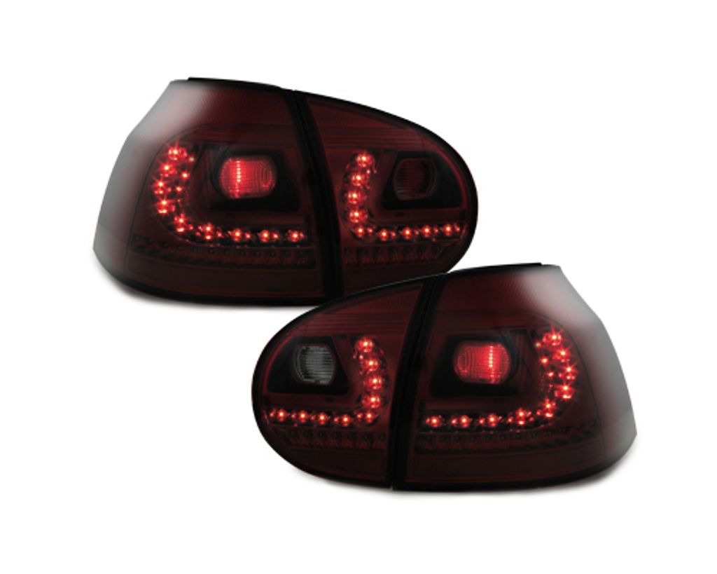 Original Litec LED Rückleuchten Rot Smoke mit dynamischer Blinker für VW Golf 5
