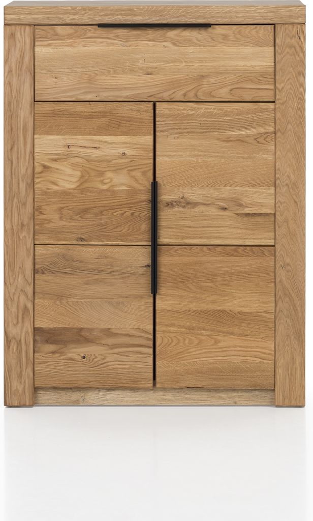 Schuhschrank - Eichenholz teilmassiv geölt - B 80 cm - 2 Produktbild 