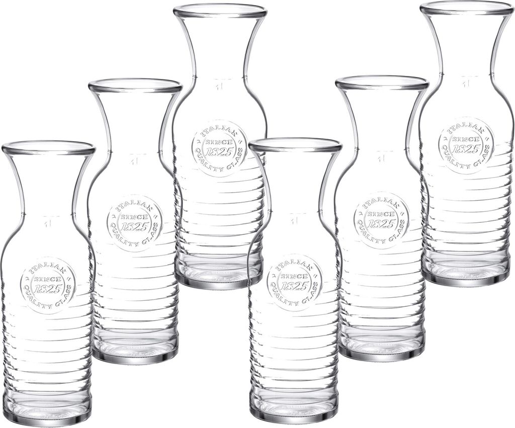 Officina 1825 Karaffe 1L geeicht - 6 Stück Weinkaraffe Produktbild 