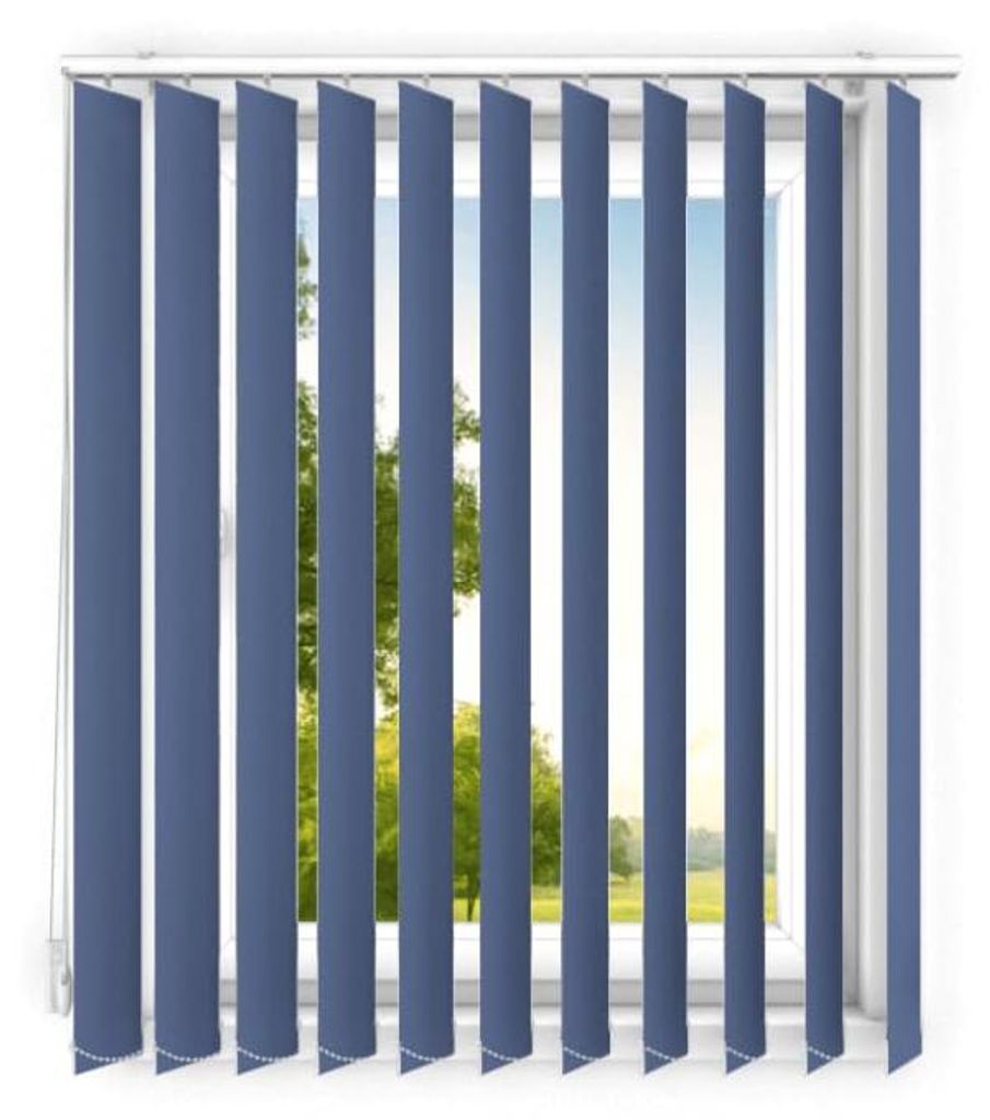 Time4blinds - Lamellenanlage Verdunkelungslamellen - 180x200 cm - Blau